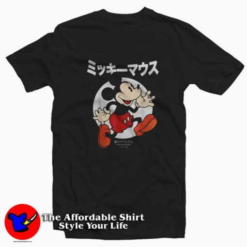 Disney Mickey Mouse And Friends Kanji T-shirt On Sale