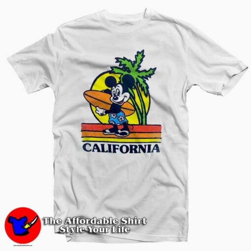 Disney Mickey Mouse California Unisex T-shirt On Sale