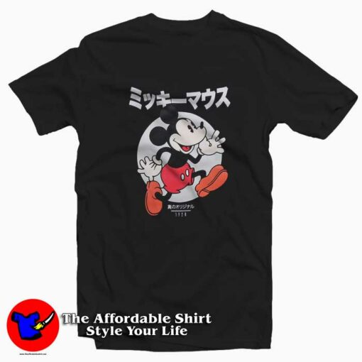 Disney Mickey Mouse Classic Japanese Unisex T-shirt On Sale