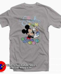 Disney Mickey Mouse Easter Fun Painting Eggs T-Shirt For Gift Easter Day Disney Mickey Mouse Easter Fun Painting Eggs T-Shirt For Gift Easter Day