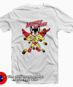 Disney Mighty Mouse Power Cartoon T-Shirt On Sale Disney Mighty Mouse Power Cartoon T-Shirt On Sale
