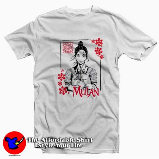 Disney Mulan Live Action Floral Unisex T-shirt On Sale