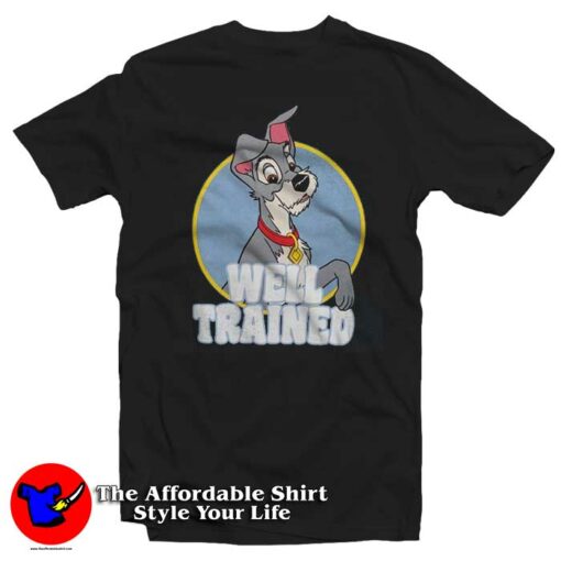 Disney Parks Lady And The Tramp Funny Dog T-Shirt On Sale