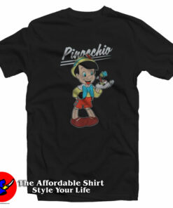 Disney Pinocchio and Jiminy Cricket Unisex T-Shirt On Sale Disney Pinocchio and Jiminy Cricket Unisex T-Shirt On Sale