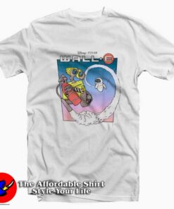 Disney Pixar Wall E Fly Eve Retro Distressed Unisex T shirt On Sale 1