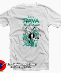 Disney Raya and the Last Dragon Characters T-shirt On Sale Disney Raya and the Last Dragon Characters T-shirt On Sale