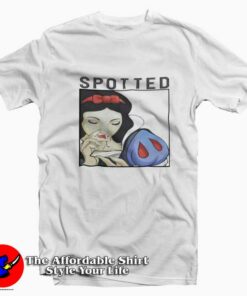 Disney Seven Dwarfs Snow White Cocaine T shirt On Sale 1