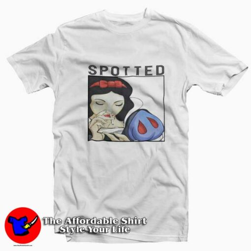 Disney Seven Dwarfs  Snow White Cocaine T-shirt On Sale