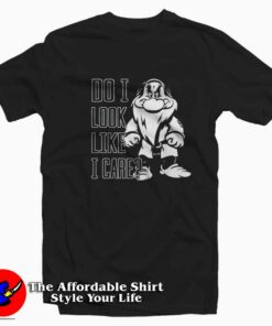 Disney Snow White Grumpy Do I Look Like I Care T-shirt On Sale Disney Snow White Grumpy Do I Look Like I Care T-shirt On Sale