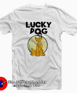 Disney St Patricks Day Pluto Lucky Dog T shirt On Sale 1