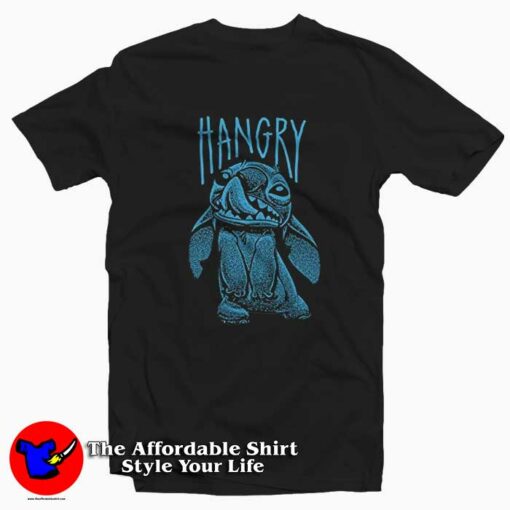 Disney Stitch Hangry Graphic Adult T-shirt On Sale