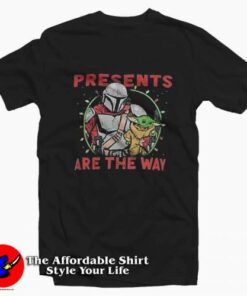 Disney The Mandalorian Christmas Presents T-shirt On Sale 1 Disney The Mandalorian Christmas Presents T shirt On Sale 2