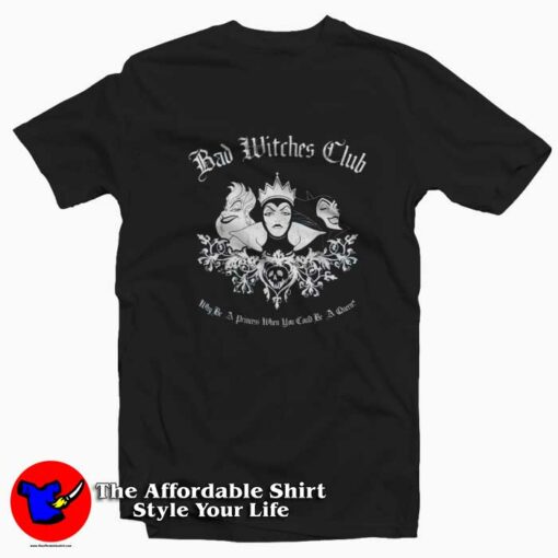 Disney Villains Bad Witches Club Group Shot T-shirt On Sale