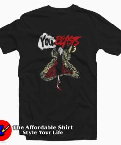 Disney Villains Cruella You Beasts Word Unisex T-shirt On Sale