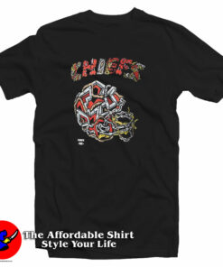 Distortedd Black Kansas City Chiefs Leaders T-Shirt