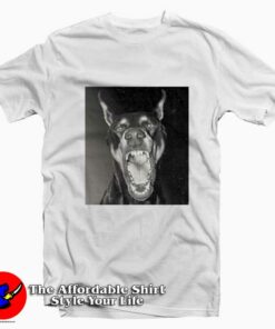 Doberman Polaroid Captioned Graphic T-Shirt On Sale Doberman Polaroid Captioned Graphic T-Shirt On Sale