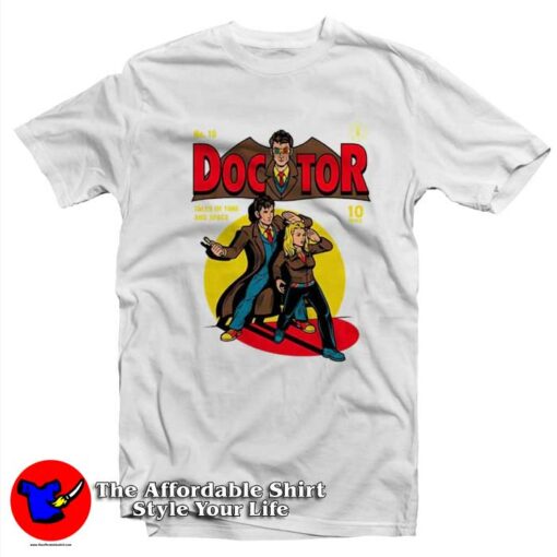 Doctor Who Cartoon Anime Vintage Parody T-Shirt On Sale