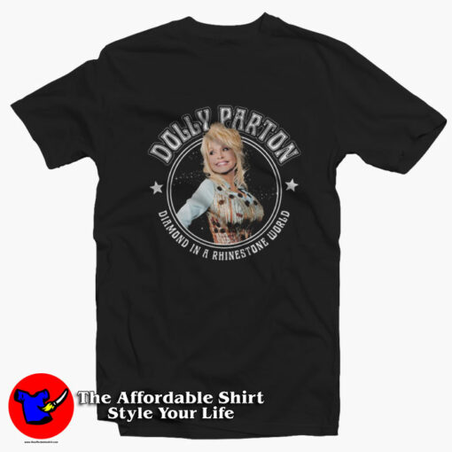 Dolly Parton Diamond in a Rhinestone World T-Shirt On Sale