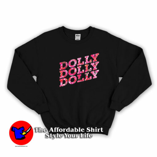 Dolly Parton Floral Print Unisex Adult Sweatshirt On Sale