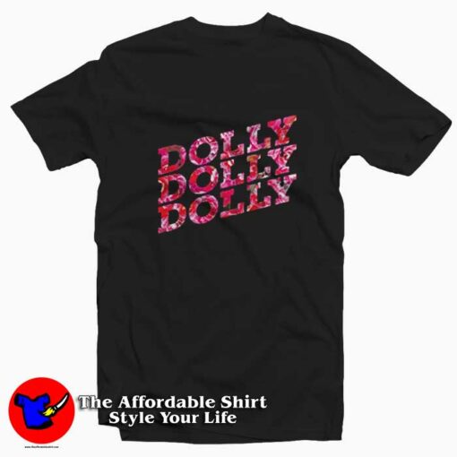 Dolly Parton Floral Print Unisex Adult T-shirt On Sale