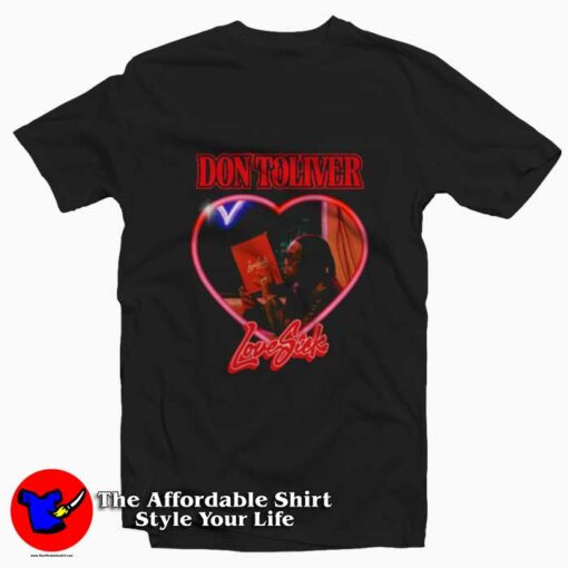 Don Toliver Love Sick America Tour Graphic T-Shirt On Sale