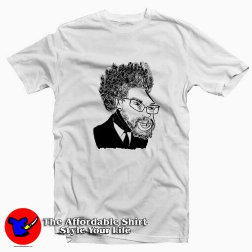 Dr Cornel West Funny Caricature Graphic T-Shirt On Sale