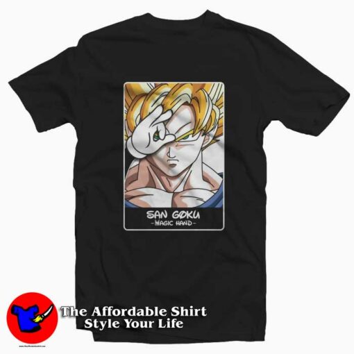 Dragon Ball Son Goku Magic Hand Unisex T-shirt On Sale