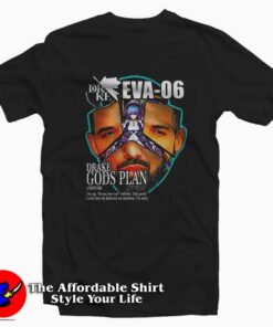 Drake Evangelion Eva Gods Plan Graphic T-Shirt On Sale Drake Evangelion Eva Gods Plan Graphic T-Shirt On Sale