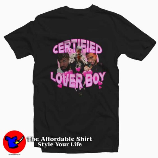 Drake Lover Boy Certified Graphic Unisex T-Shirt On Sale