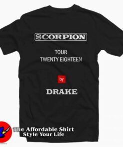 Drake Scorpion 2018 Tour Merch Tee Shirt