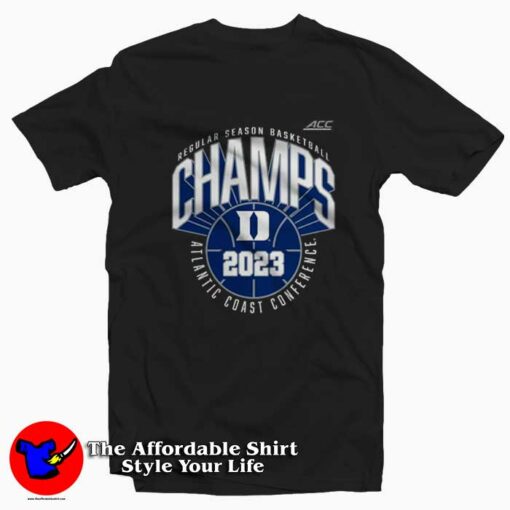 Duke Acc Blue Devils Championship 2023 T-Shirt On Sale