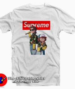 Dustin And Steve Stranger Things Supreme T-Shirt Supreme Collection Dustin And Steve Stranger Things Supreme T-Shirt Supreme Collection