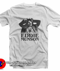 Eddie Munson Demon Horns Graphic T-Shirt On Sale