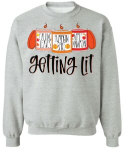 Falling leaves pumpkin spice apple nnamon getting lit shirt 2