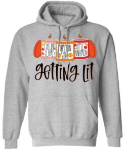 Falling leaves pumpkin spice apple nnamon getting lit shirt 9
