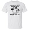 Flamingos and horses make me happy humans make my head hurt shirt