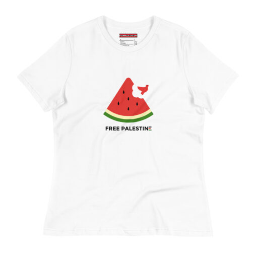 Free Palestine Watermelon Women’s Relaxed T-Shirt  FCK NZS