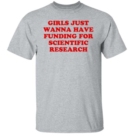 Girls just wanna have funding for scientific research shirt