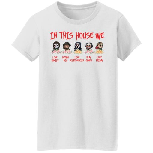 Horror movies in this house we love family shirt