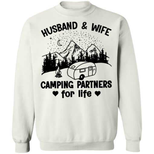 Husband and wife camping partners for life shirt