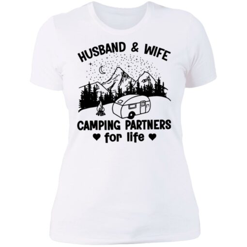 Husband and wife camping partners for life shirt