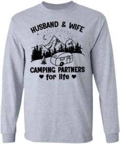 Husband and wife camping partners for life shirt 5