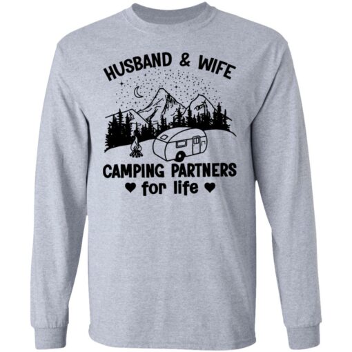 Husband and wife camping partners for life shirt