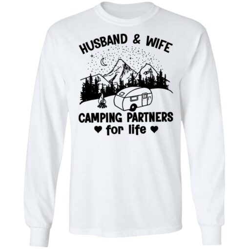 Husband and wife camping partners for life shirt