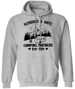 Husband and wife camping partners for life shirt 7