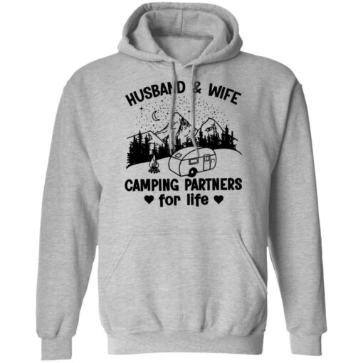 Husband and wife camping partners for life shirt