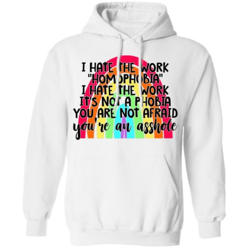 I hate the word homophobia i hate the work shirt