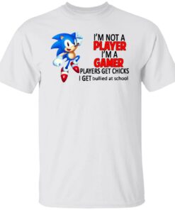 I’m not a player I’m a gamer players get chicks I get bullied at school shirt I’m not a player I’m a gamer players get chicks I get bullied at school shirt