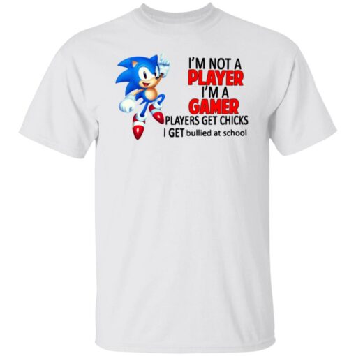 I’m not a player I’m a gamer players get chicks I get bullied at school shirt