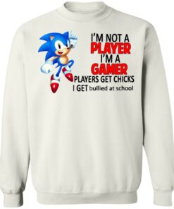 I’m not a player I’m a gamer players get chicks I get bullied at school shirt I’m not a player I’m a gamer players get chicks I get bullied at school shirt